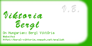 viktoria bergl business card